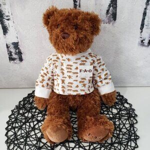 FAO Schwarz 15" Teddy Bear With FAO Shirt